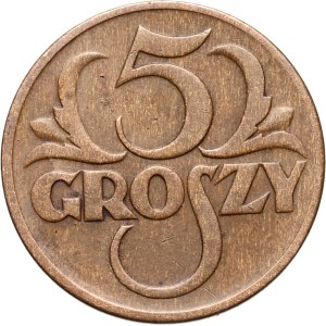 II RP, 5 groszy 1934, najrzadszy rocznik