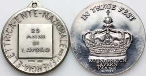 Europe, set of silver medals, (2 pieces)