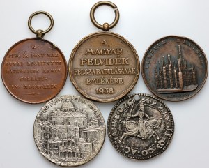 Europe, set of medals, (5 pieces)