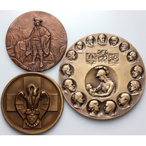 Europe, set of medals, (3 pieces)