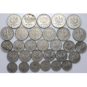II RP, zestaw monet, (30 sztuk)