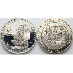 Russia, Malta, medal and coin set