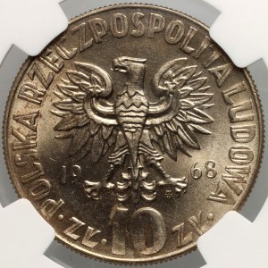 PRL, 10 złotych 1968, Mikołaj Kopernik