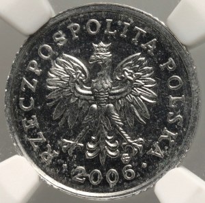 III RP, 10 pennies 2006, PRÓBT in aluminum, Warsaw