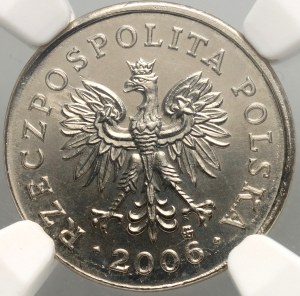 III RP, 2 pennies 2006, PRÓZE in miedzionikl, Warsaw