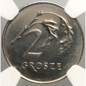 III RP, 2 grosze 2006, PRÓBA w miedzioniklu, Warszawa, wybite na krążku 10-groszówki