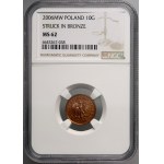 III RP, 10 groszy 2006, PRÓBA w brązie, Warszawa