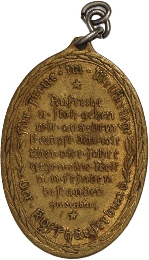 Germany, Great War Veterans Medal (Kyffhäuserbund), Hindenburg Medal