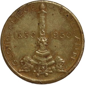 Belgium, Albert I, medal 1930, 100 years of Independence