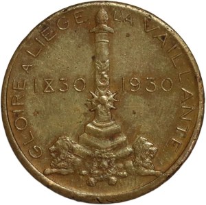 Belgium, Albert I, medal 1930, 100 years of Independence