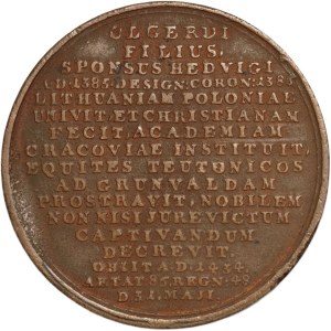 Poland, 19th century, COPY of medal from royal suite, Wladyslaw Jagiello