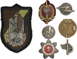 Poland, set of badges, corpus and patch (7 pieces)