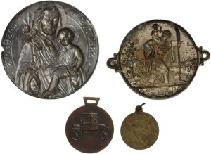 World, a set of medallions and plaques with religious themes (4 pieces)
