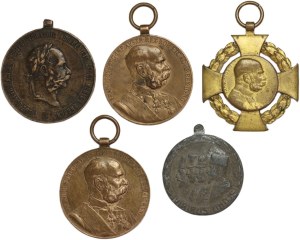 Austria-Hungary, set of medals (5 pieces)