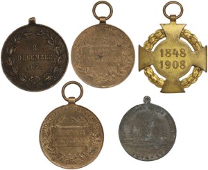 Austria-Hungary, set of medals (5 pieces)
