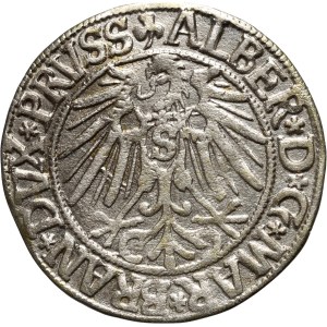 Prusy Książęce, Albrecht Hohenzollern, grosz 1543, Królewiec