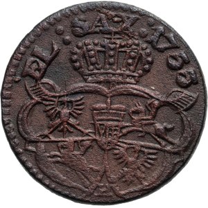 August III, szeląg 1755 H, Gubin
