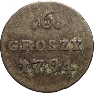 Stanisław August Poniatowski, 6 groszy 1794, Warszawa