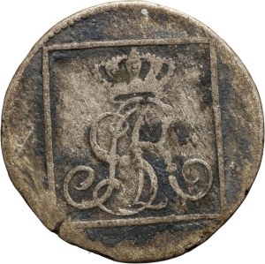 Stanislaw August Poniatowski, silver penny 1773 AP, Warsaw, rare