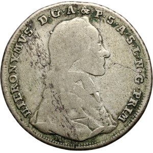Austria, Salzburg, Hieronymus von Colloredo, 20 kreuzers 1778 M