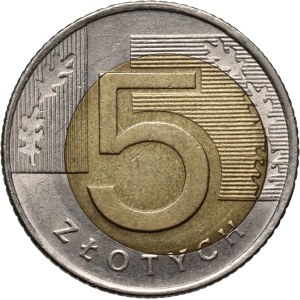 III RP, 5 złotych 2008, Warszawa, DESTRUKT