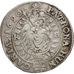Hungary, Leopold I, 15 kreuzers 1690 KB, Kremnitz