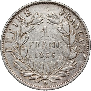 France, Napoleon III, Franc 1856 D, Lyon