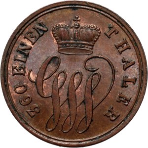 Germany, Schaumburg-Lippe, George Wilhelm, Pfennig 1858 A, Berlin