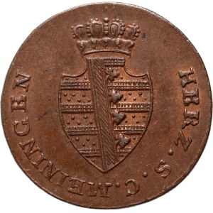 Germany, Saxony-Meiningen, Bernhard II, 1/4 Kreuzer 1814, Eisenach