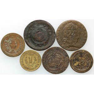 Europe, set of tokens, (6 pieces)