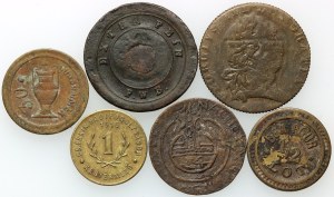 Europe, set of tokens, (6 pieces)