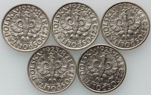 Second Republic, 20 penny coin set 1923, (5 pieces)