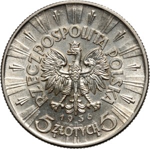 II RP, 5 zloty 1936, Warsaw, Józef Piłsudski