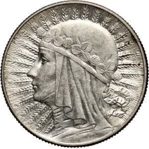 II RP, 5 złotych 1934, Warszawa, Głowa Kobiety