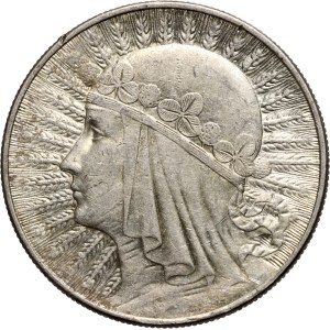 II RP, 10 złotych 1932, Warszawa, Głowa Kobiety