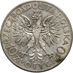 II RP, 10 złotych 1933, Warszawa, Głowa Kobiety
