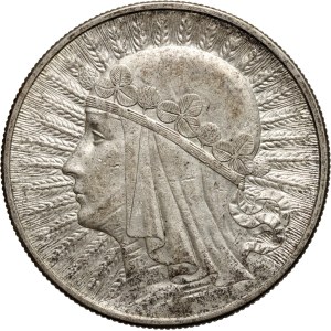 II RP, 10 złotych 1932, Londyn, Głowa Kobiety