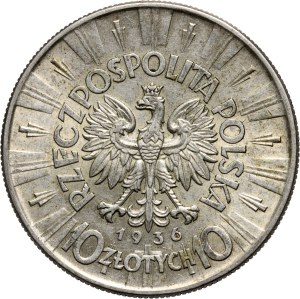 II RP, 10 zloty 1936, Warsaw, Józef Piłsudski