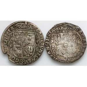 Zygmunt III Waza, zestaw ortów z lat 1621-1622, (2 sztuki)
