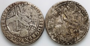 Sigismund III Vasa, set of orts dated 1621-1624, (2 pieces)
