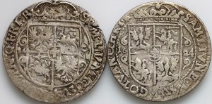 Sigismund III Vasa, set of orts dated 1621-1624, (2 pieces)