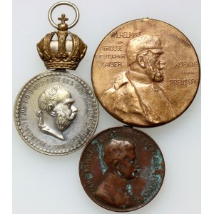 Europe, medal set, (3 pieces)