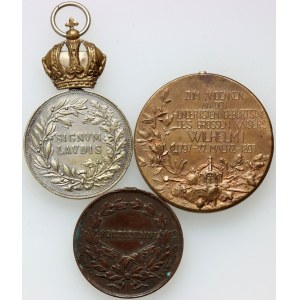Europe, medal set, (3 pieces)