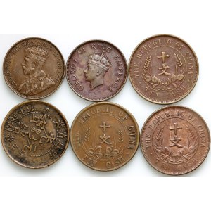 China, Canada, India, coin set, (6 pieces)