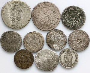 Europe, set of coins from 1667-1849, (10 pieces)
