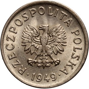 PRL, 10 groszy 1949, miedzionikiel
