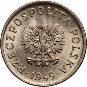PRL, 10 groszy 1949, miedzionikiel
