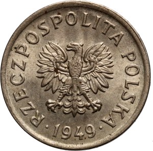 PRL, 10 groszy 1949, miedzionikiel