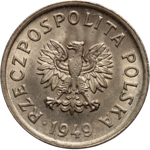 PRL, 10 groszy 1949, miedzionikiel