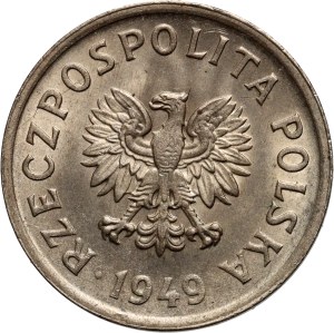 PRL, 10 groszy 1949, miedzionikiel